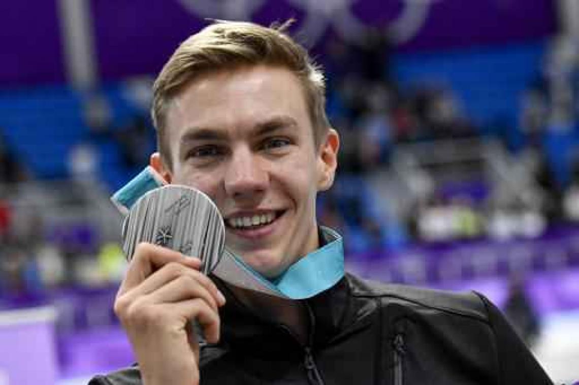 OS 2018 - Bart Swings draagt Belgische vlag tijdens sluitingsceremonie