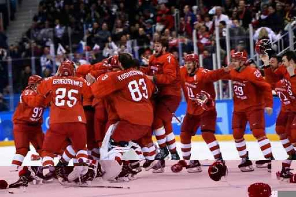 OS 2018 - Russen kloppen Duitsland in ijshockeyfinale na verlenging
