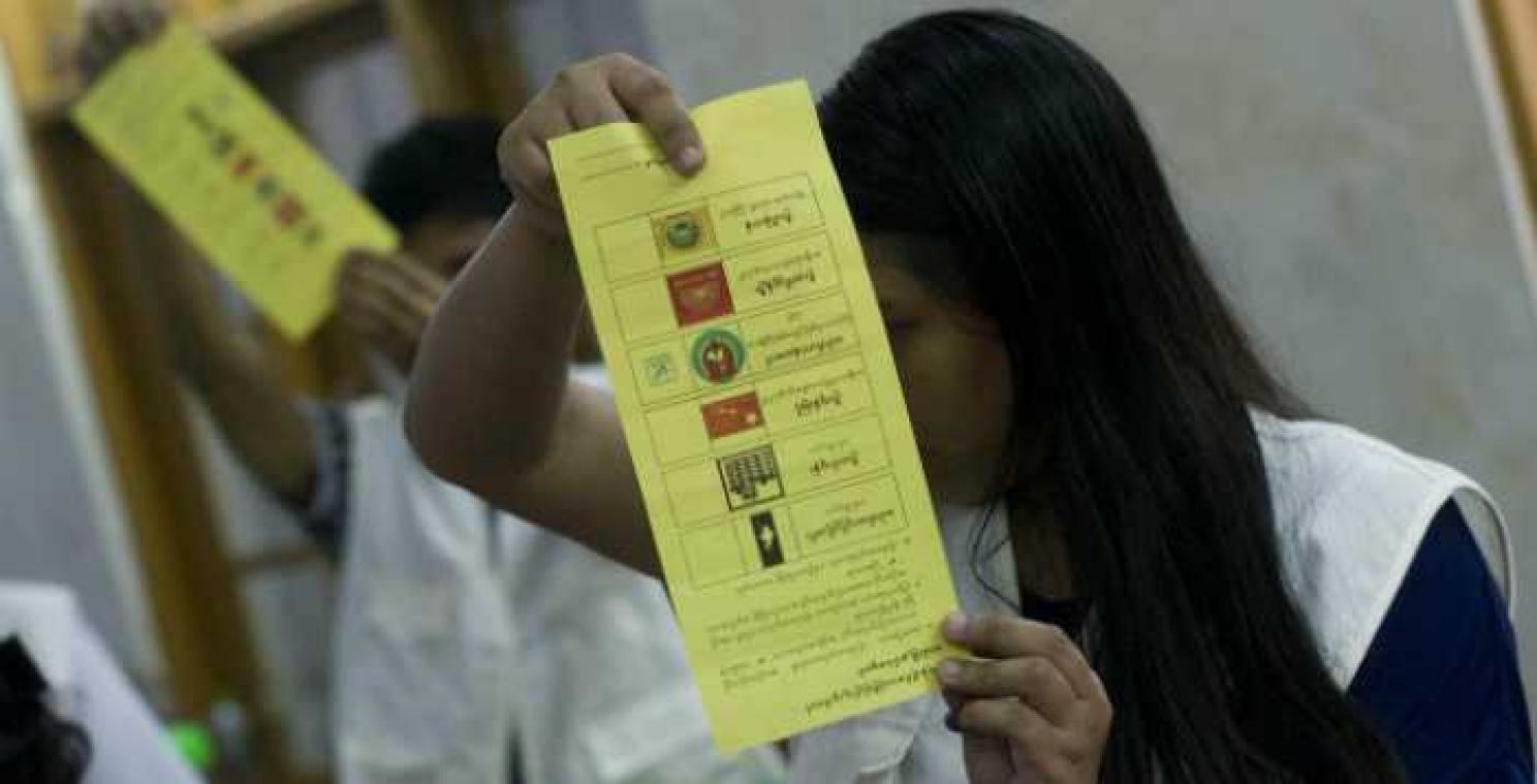 Dode kandidaat verkozen in Myanmar