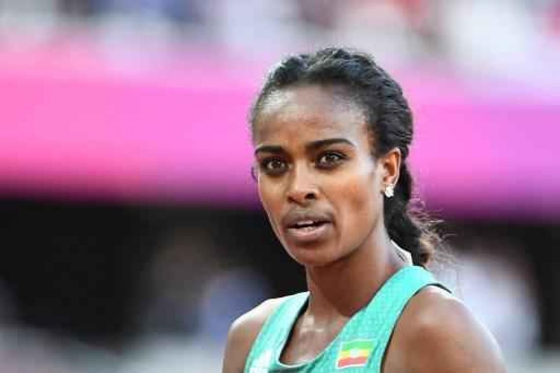 WK indooratletiek - Ethiopische Genzebe Dibaba pakt het goud op de 3.000 meter