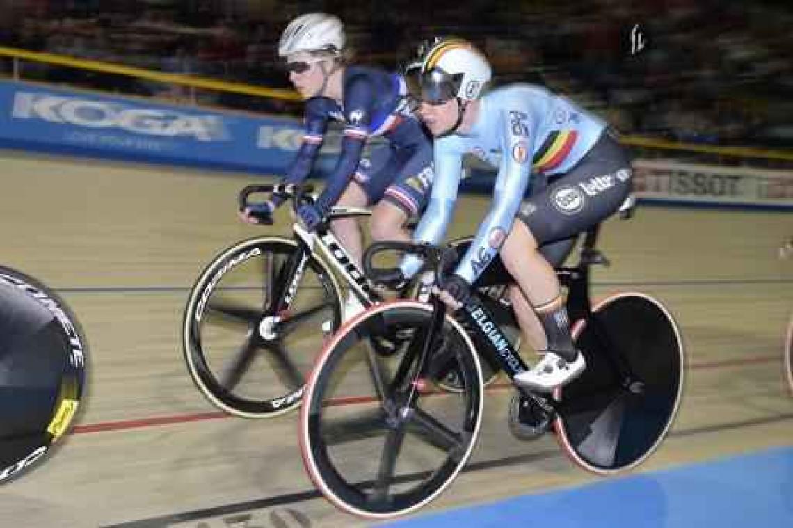 WK baanwielrennen - Jolien D'hoore en Shari Bossuyt worden 12e in ploegkoers