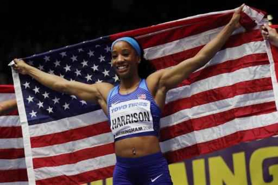 WK indooratletiek - Amerikaanse Kendra Harrison pakt het goud op de 60 meter horden