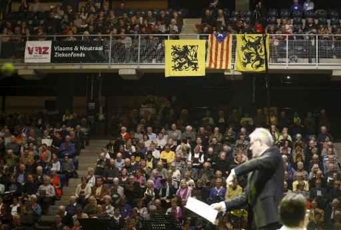 Vlaams Nationaal Zangfeest solidair met Catalonië en "waakzaam" in eigen land