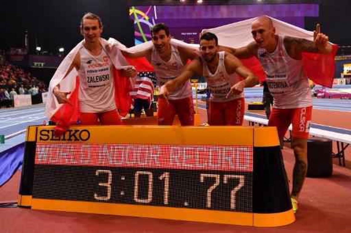 WK indooratletiek - Polen sluit WK af met wereldrecord