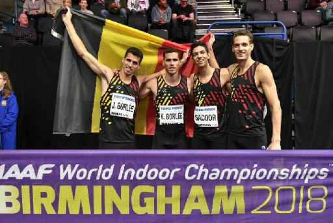 WK indooratletiek - Kevin Borlée bezorgt Tornados in het absolute slot brons