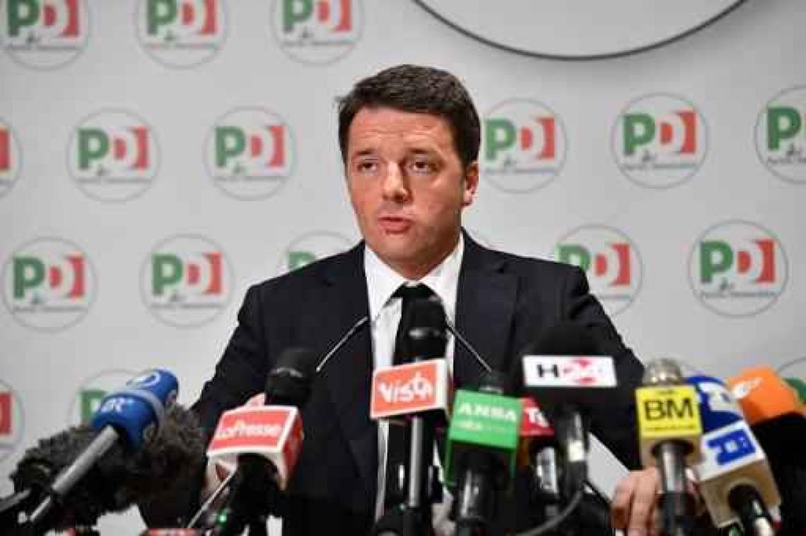 Renzi stapt nu toch op als partijvoozitter van de sociaaldemocraten