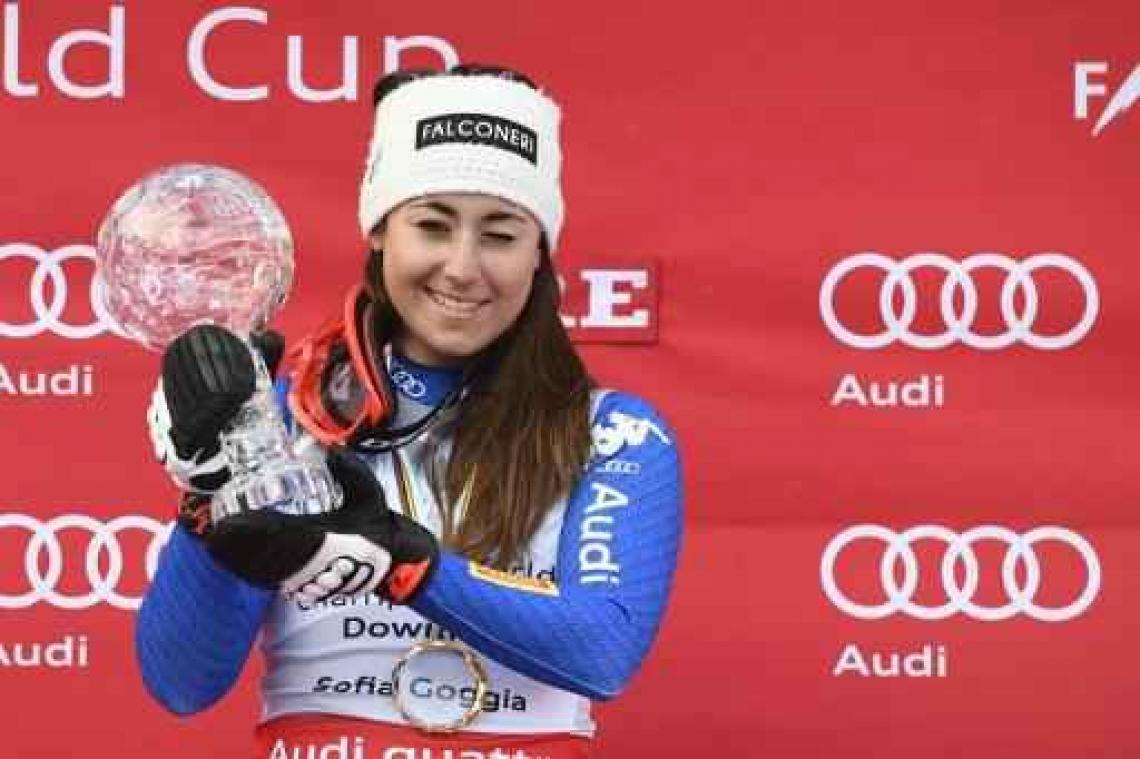 WB alpijnse ski: Goggia wint super-G Äre, eindzege voor Weirather