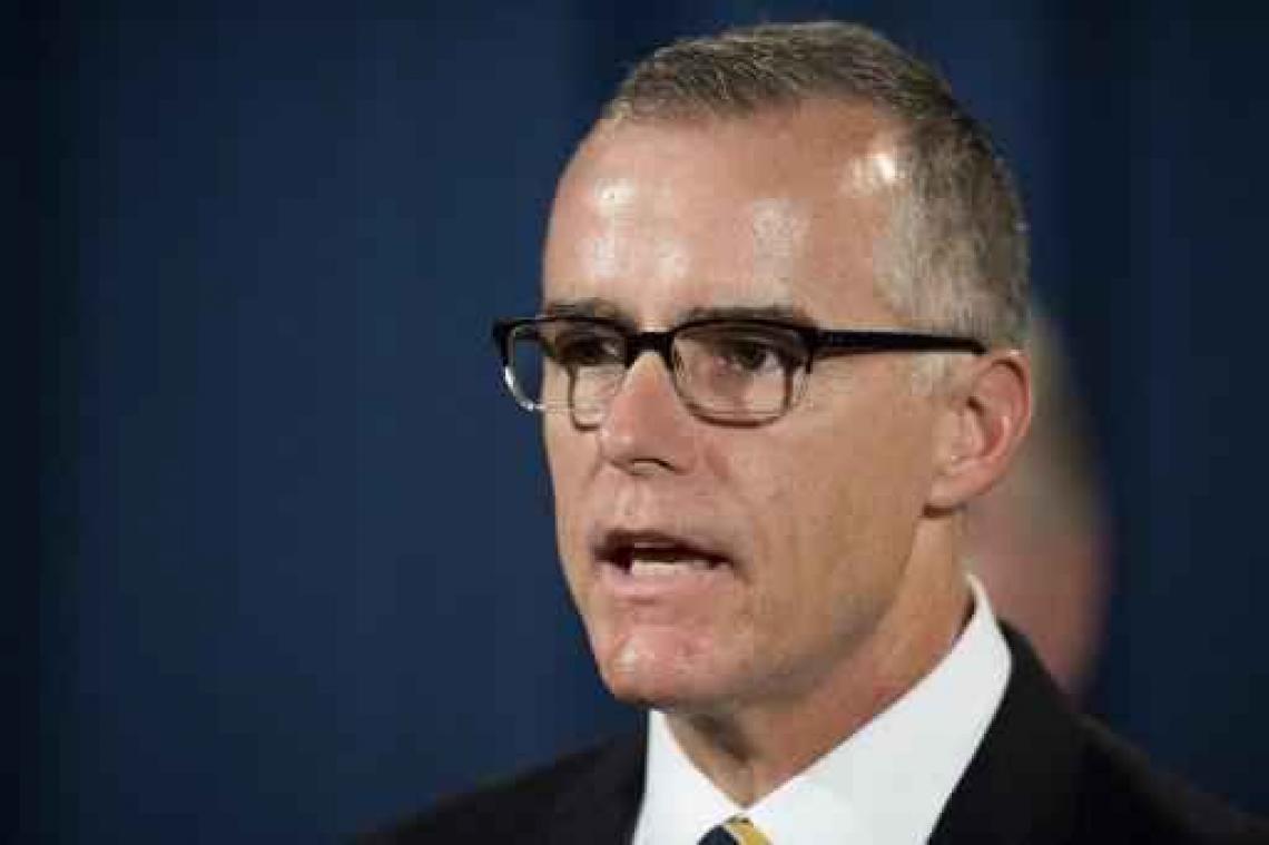 Adjunct-directeur FBI Andrew McCabe vlak voor pensioen ontslagen