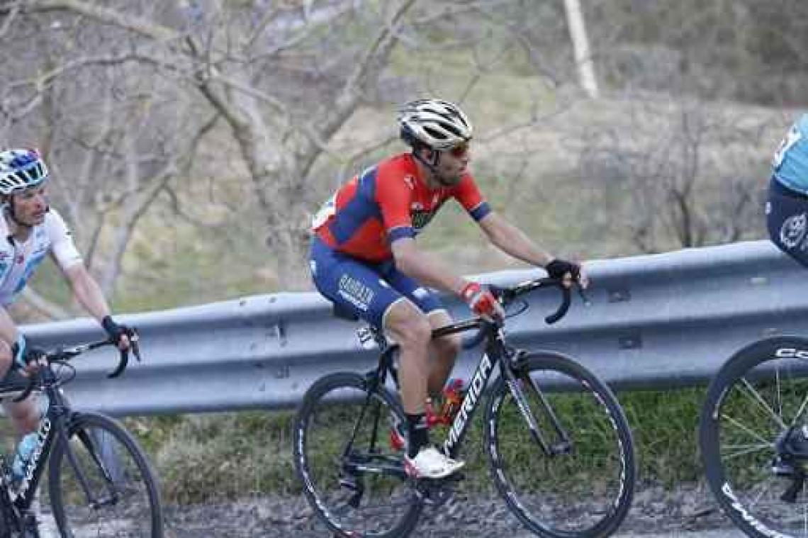 Vincenzo Nibali juicht in Primavera