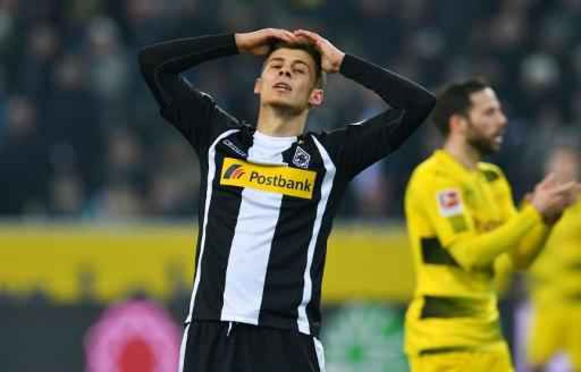 Thorgan Hazard pakt een puntje met Borussia Mönchengladbach