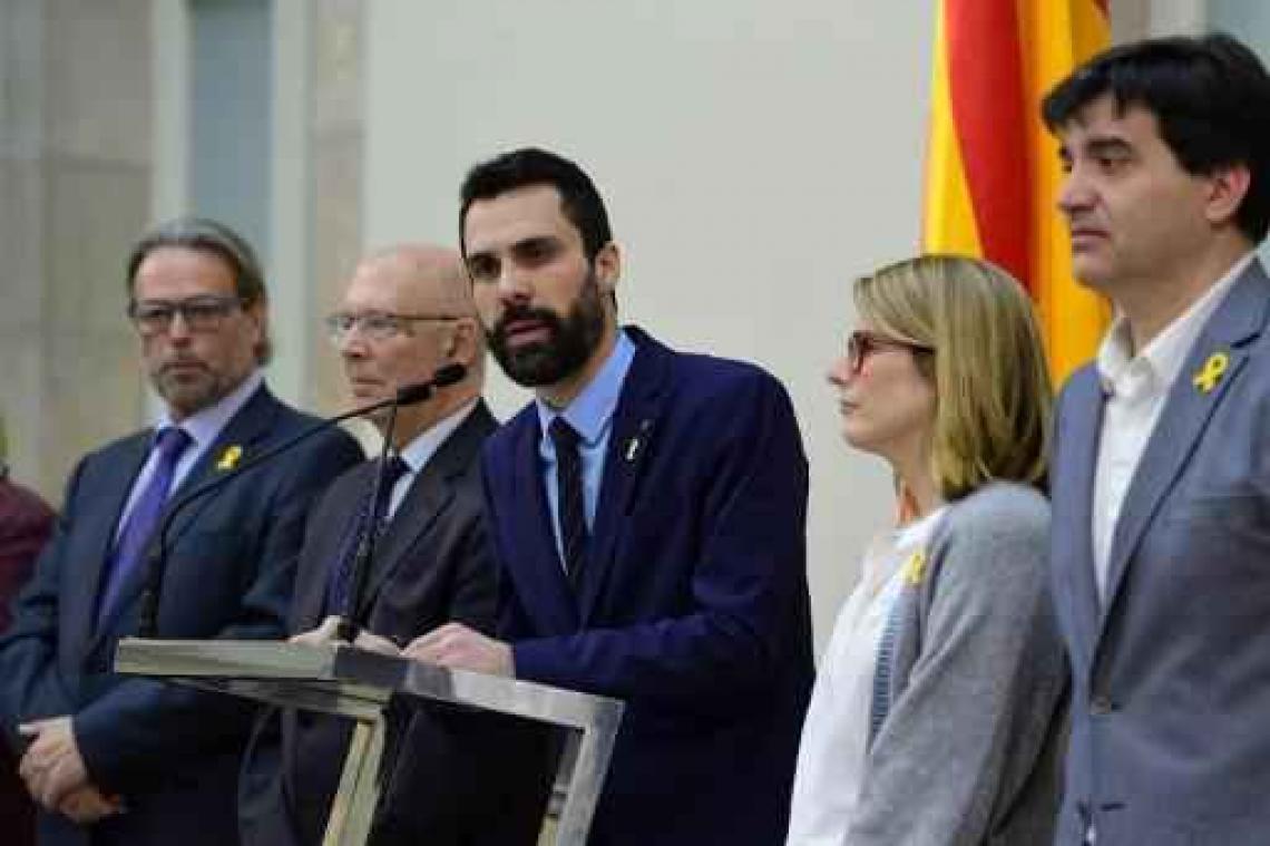 Beëdiging Catalaanse president opgeschort