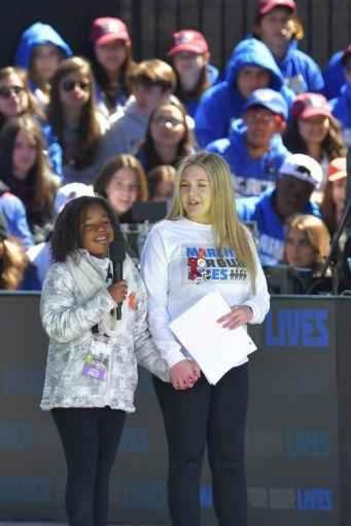 March for Our Lives - Kleindochter Martin Luther King spreekt massa toe