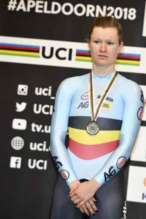 Jolien D'hoore grijpt nipt naast de zege in Wevelgem