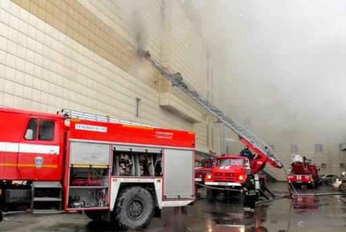 Arrestaties na brand in Russisch winkelcentrum
