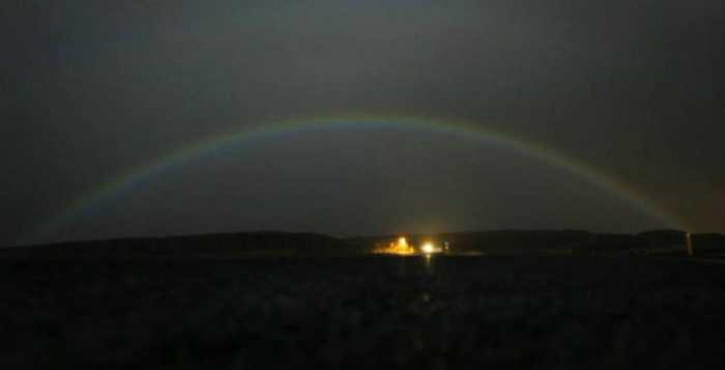 Zeldzame maanregenboog gespot in IJsland
