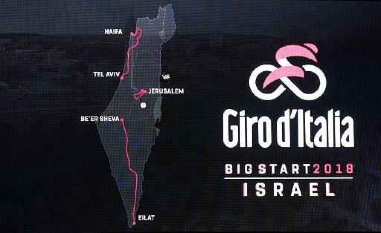 Protest tegen start Giro d'Italia in Israël