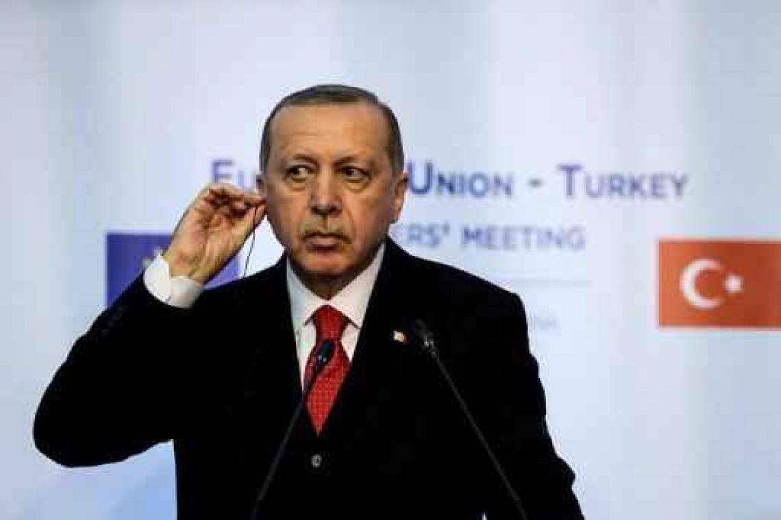 Erdogan niet van plan tegen Moskou op te treden "op basis van aantijging"