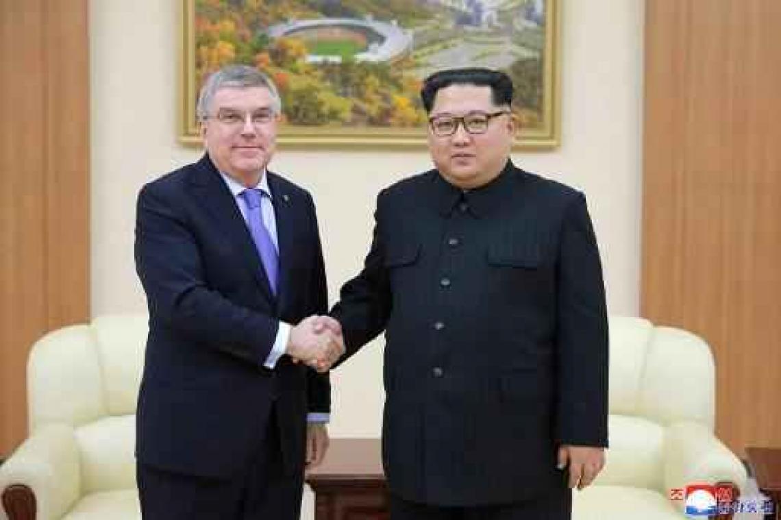 Spanning rond Noord-Korea - Kim Jong-un bedankt IOC-voorzitter voor bijdrage aan "ontdooien" van Koreaans conflict