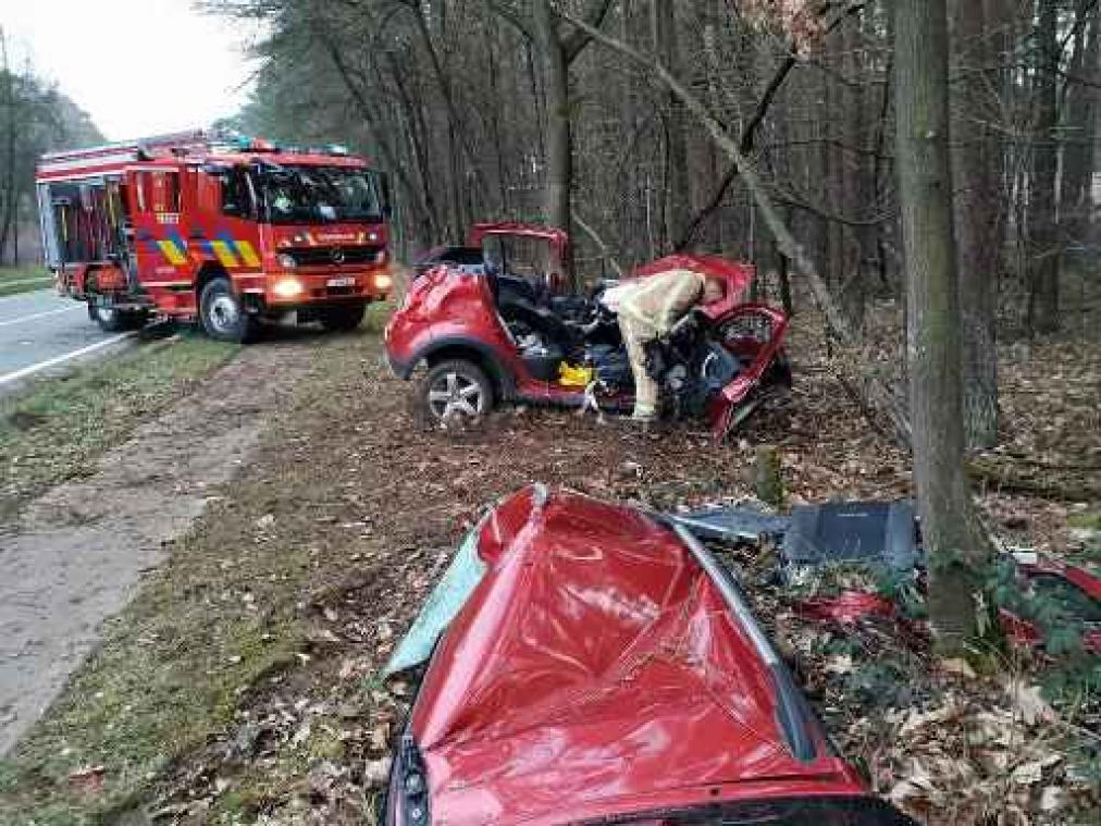 Twee zwaargewonden na botsing tegen boom in Maasmechelen