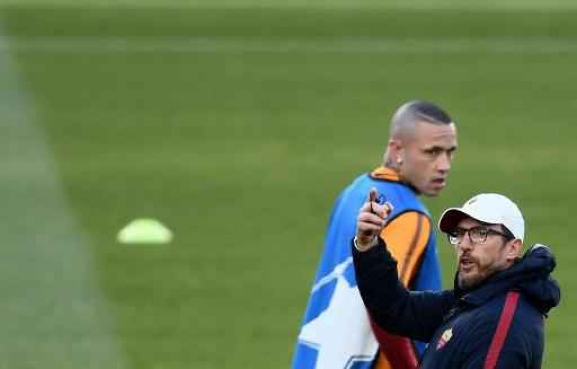 Di Francesco: "Radja Nainggolan heeft 50 procent kans om te spelen tegen Barcelona"