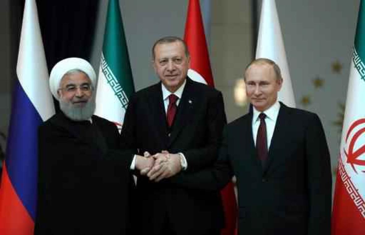 Turkije, Rusland en Iran gaan voor "duurzaam staakt-het-vuren" in Syrië