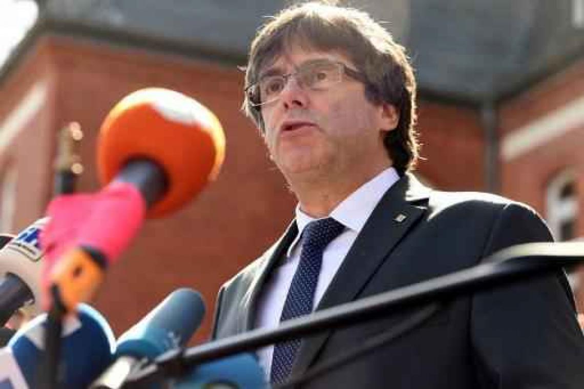 Puigdemont "vastberadener dan ooit" na vrijlating uit Duitse cel