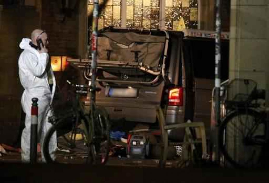 Drie gewonden na aanslag Münster nog steeds in levensgevaar