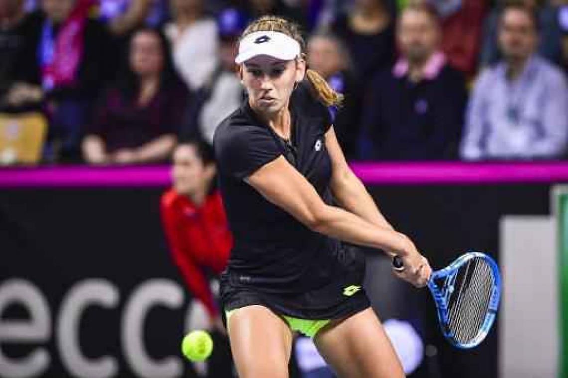 Elise Mertens zet Luxemburgse Mandy Minella opzij