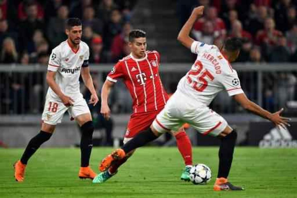 Champions League - Bayern naar halve finales na doelpuntenloos duel tegen Sevilla