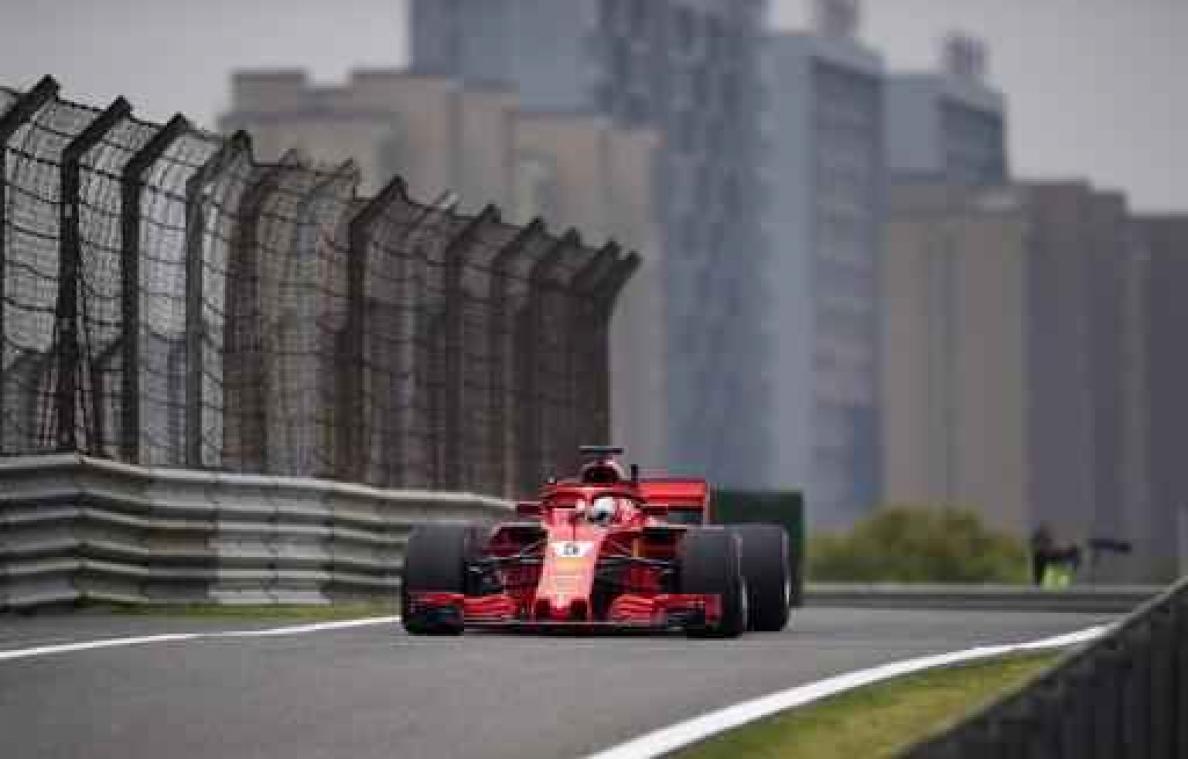 F1 - GP van China - Vettel is de snelste in derde vrije oefenritten, Vandoorne is dertiende