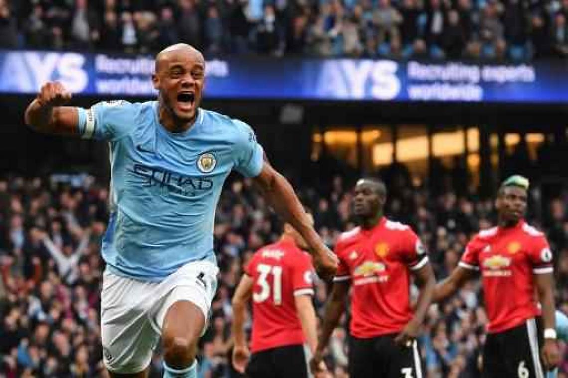 Premier League - Spelers van Manchester City vieren via sociale kanalen