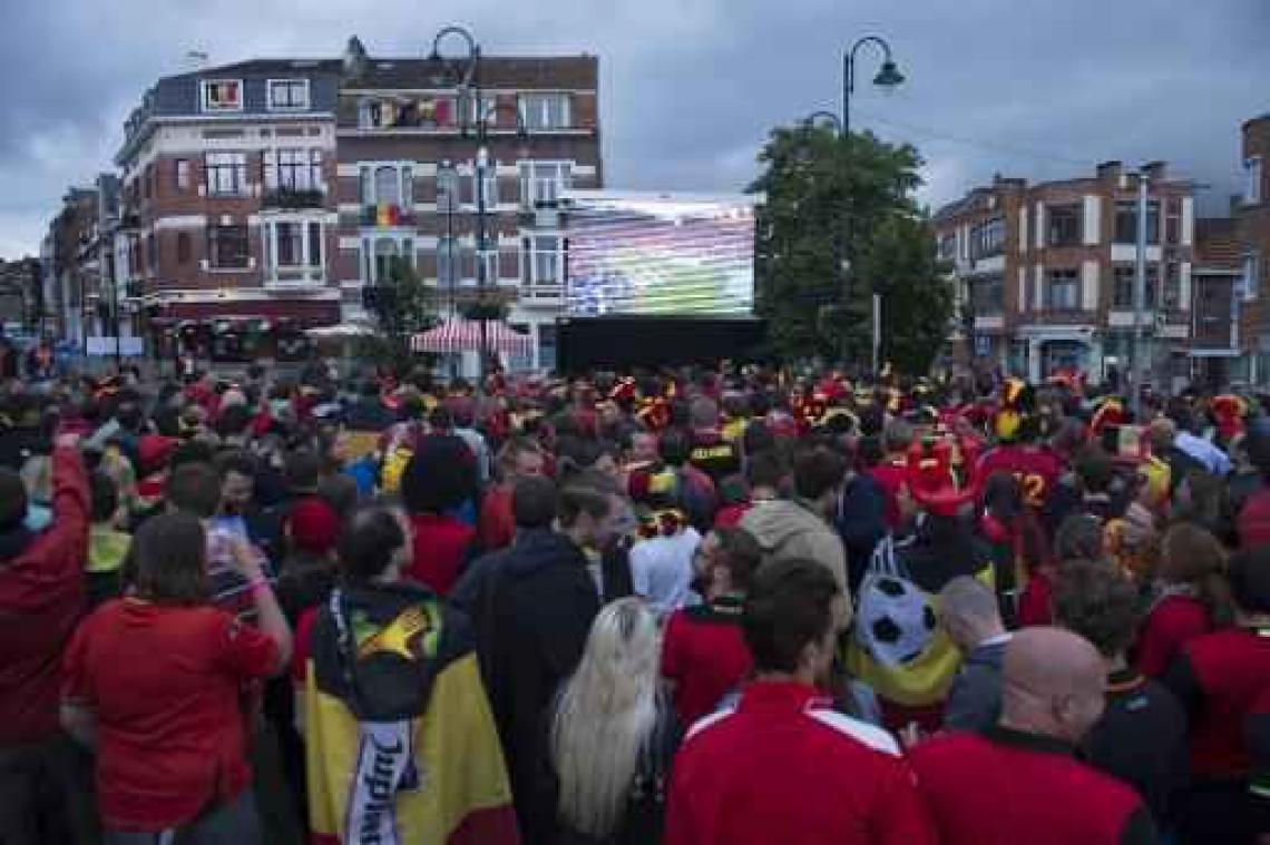 Brussel-stad verbiedt WK-matchen op groot scherm