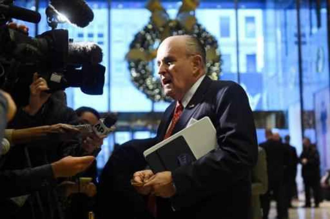 Rusland-onderzoek - Voormalige New Yorkse burgemeester Giuliani sluit zich aan bij juridisch team Trump