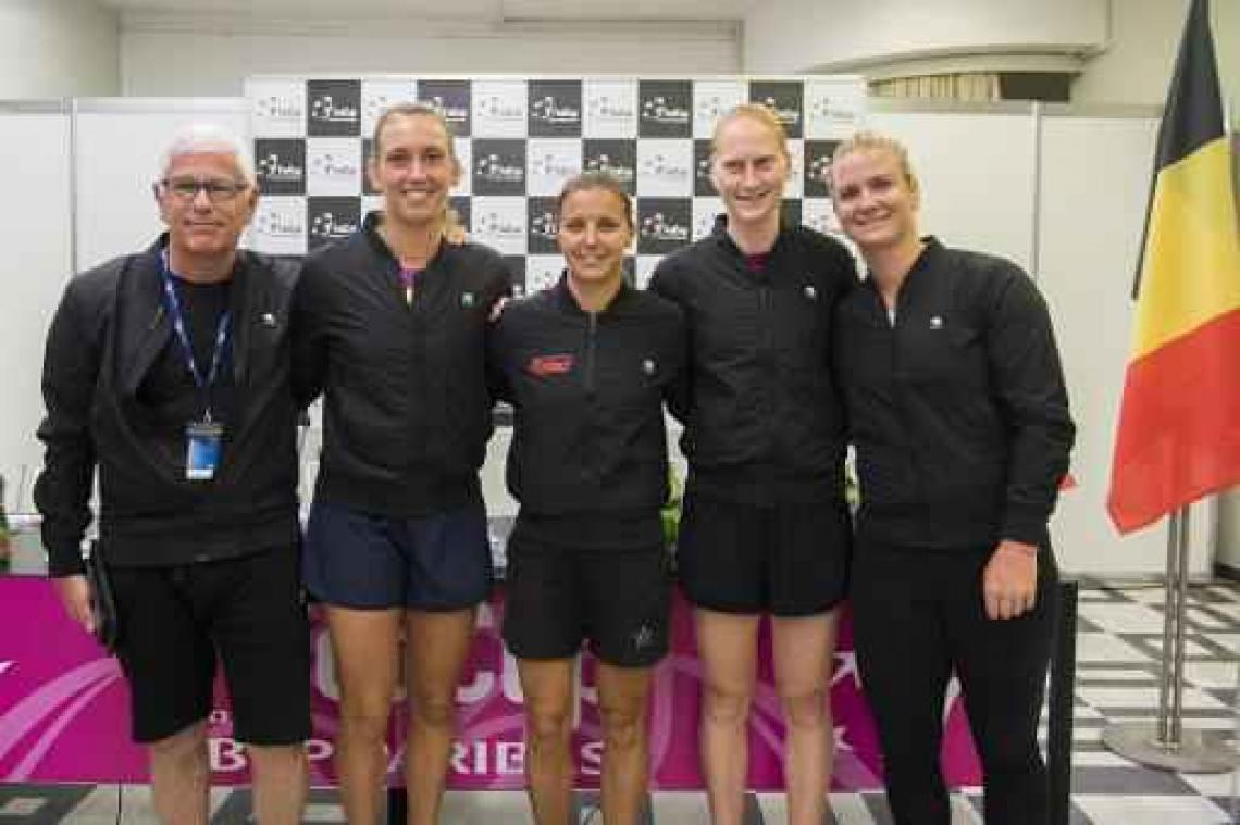 Fed Cup - Mertens en co. strijden in Genua voor behoud in Wereldgroep I