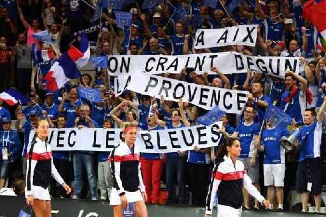 Fed Cup - Frankrijk en Verenigde Staten staan 1-1 gelijk na eerste dag