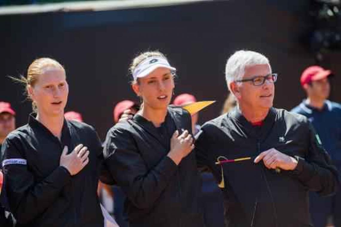 Fed Cup - Ivo Van Aken is tevreden na eerste wedstrijddag