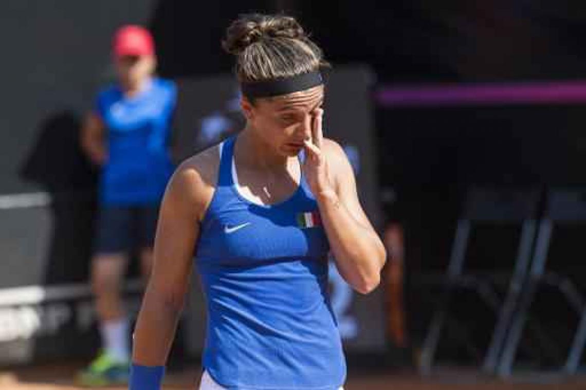 Fed Cup - Errani toont zich emotioneel op persconferentie