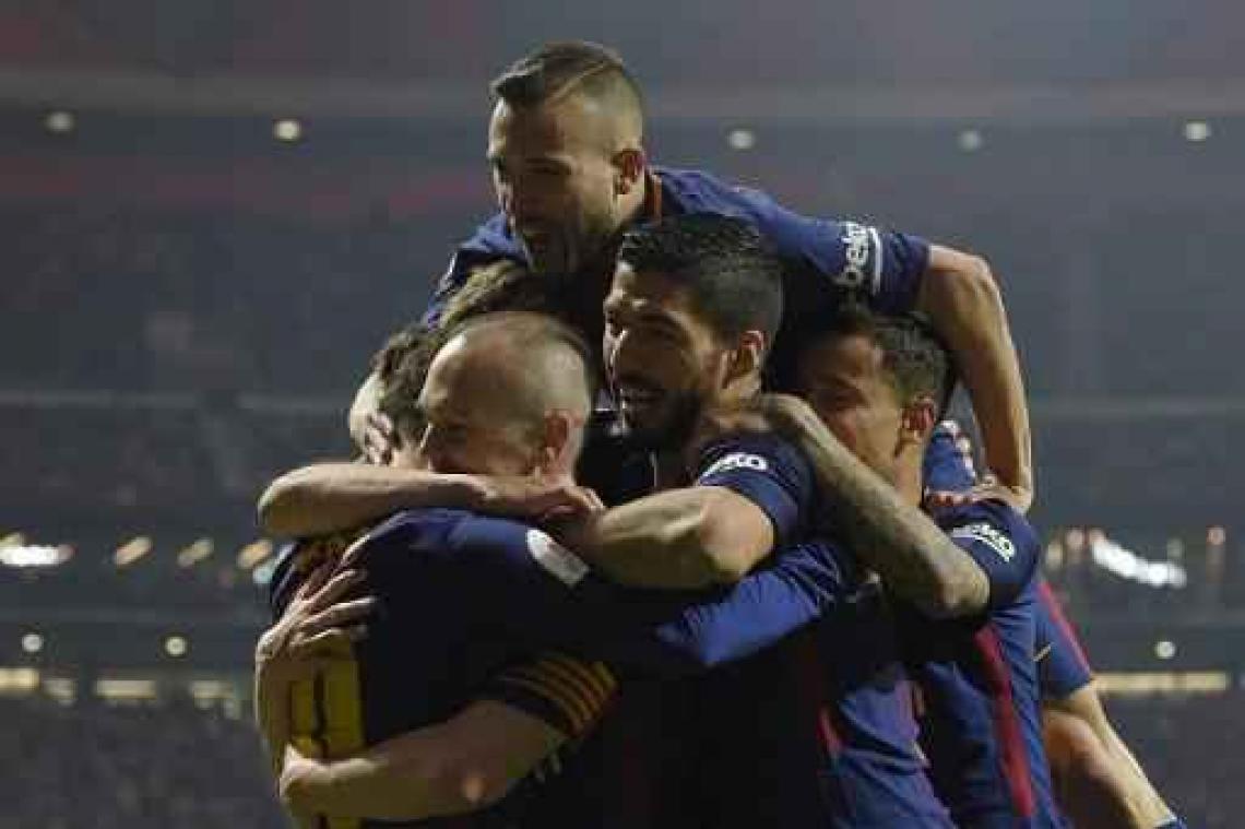 Copa del Rey - Barcelona heeft geen enkele moeite met Sevilla in Spaanse Bekerfinale