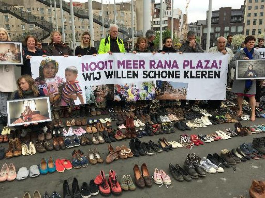 1.138 paar schoenen herdenken doden ingestorte kledingfabriek Rana Plaza
