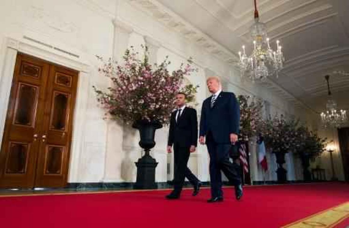 Macron wil met Trump "kunnen werken aan een nieuw akkoord met Iran"