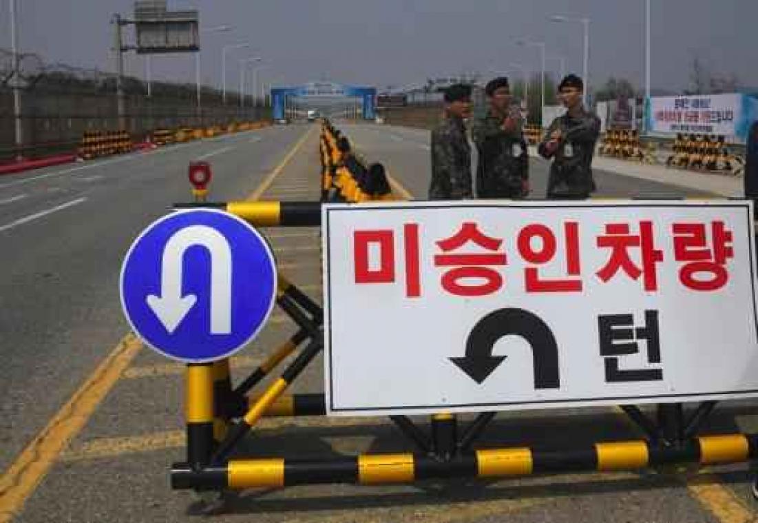 Kim Jong-un zal morgen grens met Zuid-Korea oversteken