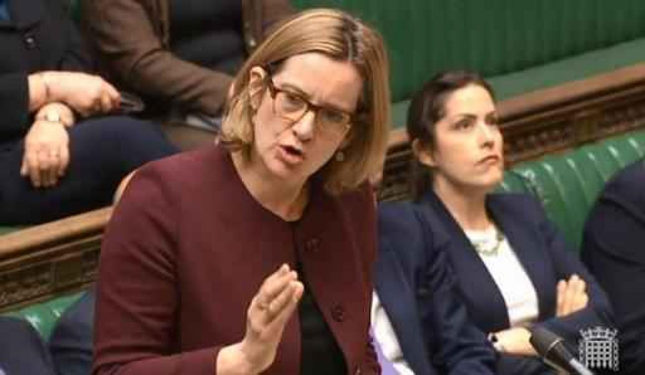 Britse binnenlandminister Amber Rudd stapt op