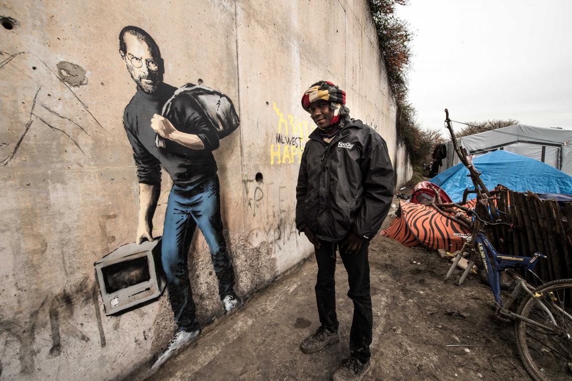 Banksy schildert Steve Jobs in Calais