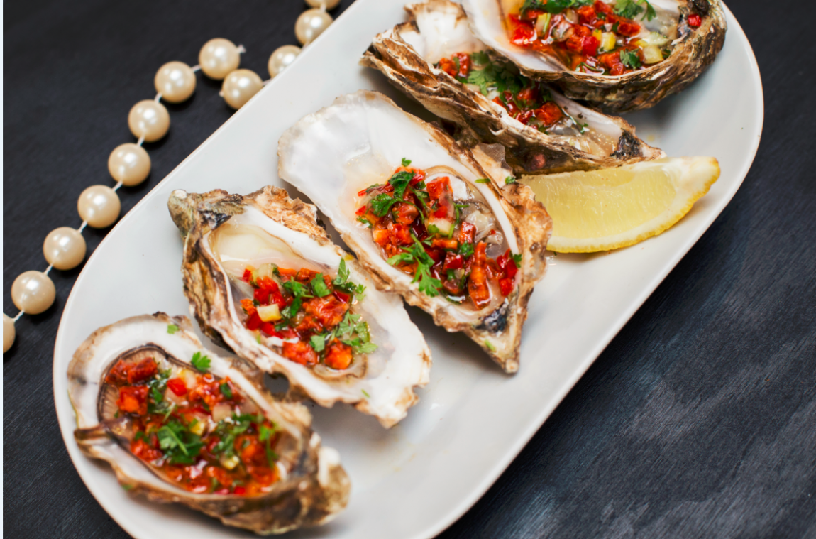 Oesters met chorizo