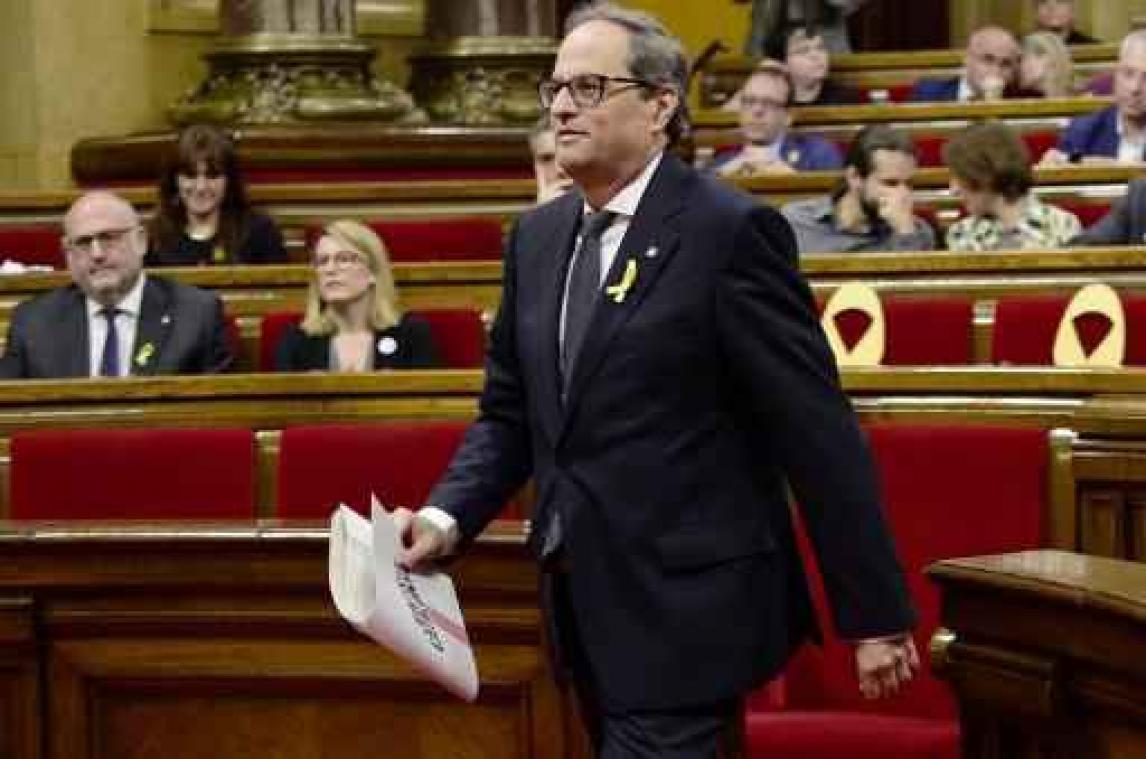 Weg vrij voor verkiezing Quim Torra tot minister-president van Catalonië