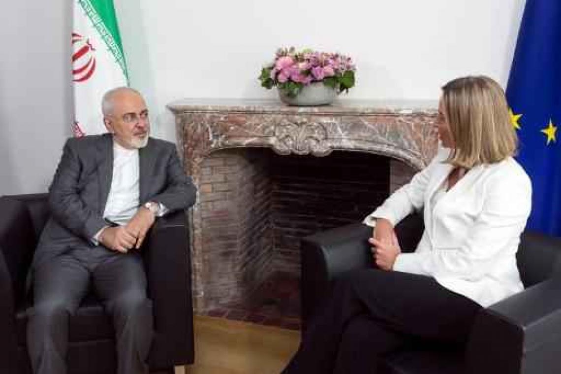 Eerste gesprek tussen Mogherini en Iraanse minister van Buitenlandse Zaken in Brussel