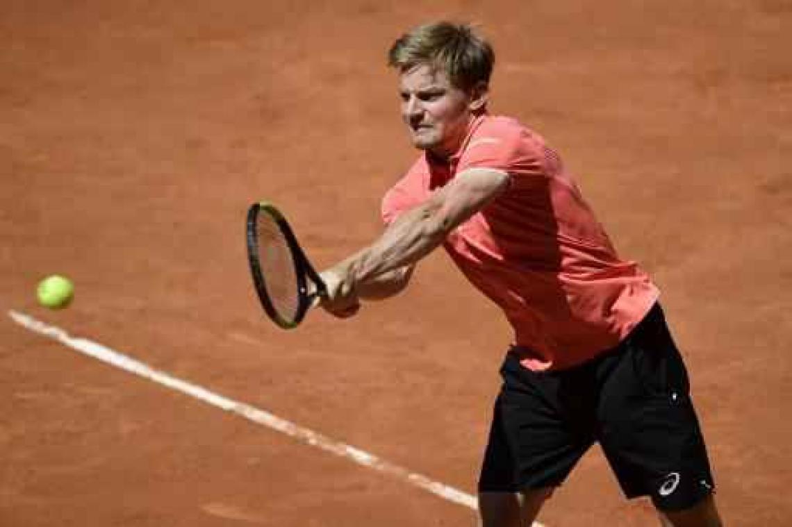 Goffin staat in kwartfinales ATP Rome na opgave van Del Potro