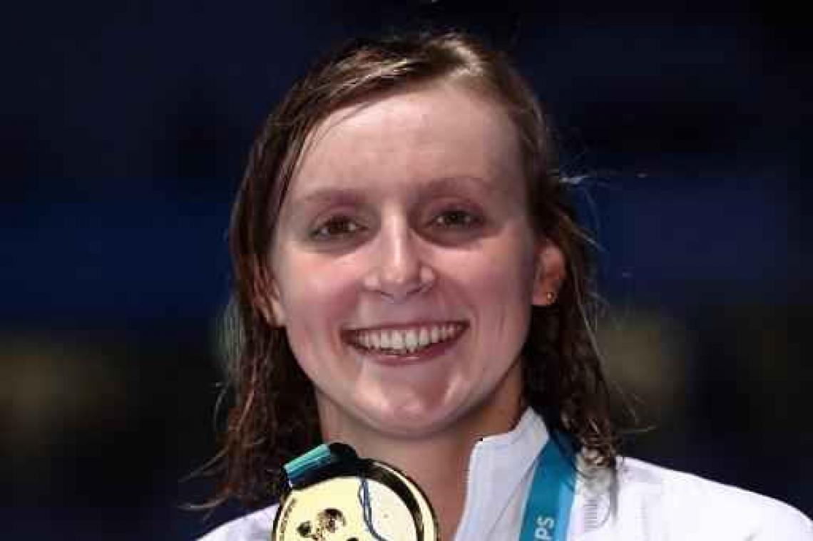Katie Ledecky zwemt, daags na wereldrecord, tweede tijd ooit op 400 meter vrije slag