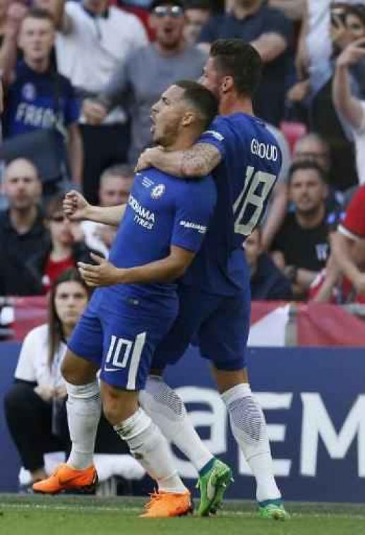 Belgen in het buitenland - Eden Hazard bezorgt Chelsea achtste FA Cup
