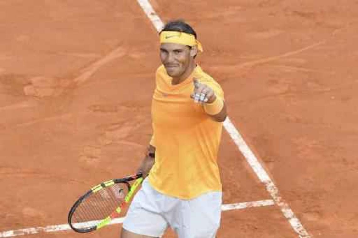 ATP Rome - Rafael Nadal opnieuw 's werelds nummer een na achtste zege in Italiaanse hoofdstad